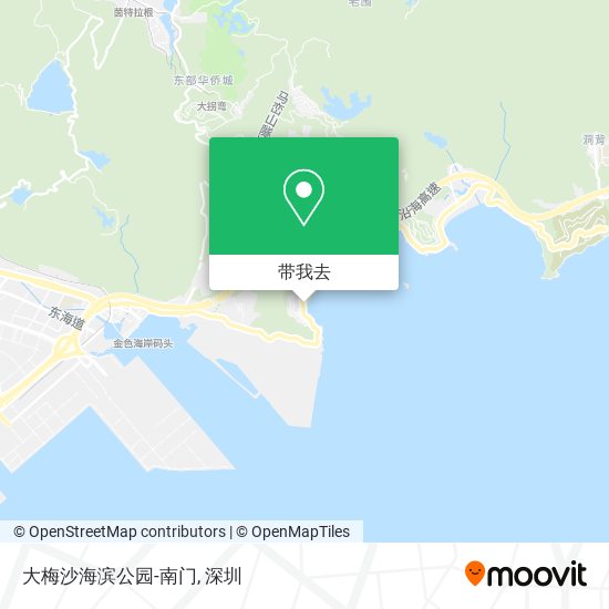 大梅沙海滨公园-南门地图