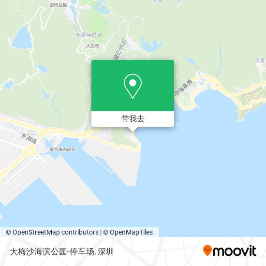 大梅沙海滨公园-停车场地图