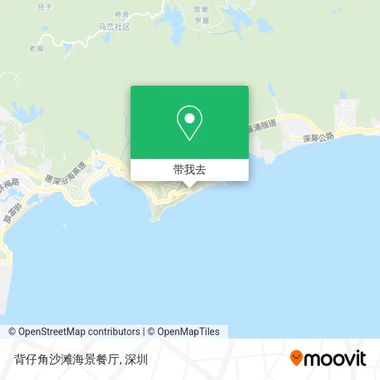 背仔角沙滩海景餐厅地图