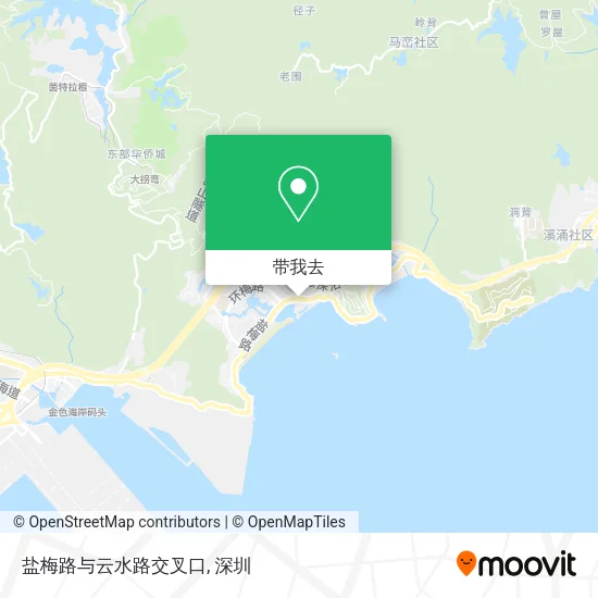 盐梅路与云水路交叉口地图