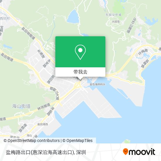 盐梅路出口(惠深沿海高速出口)地图