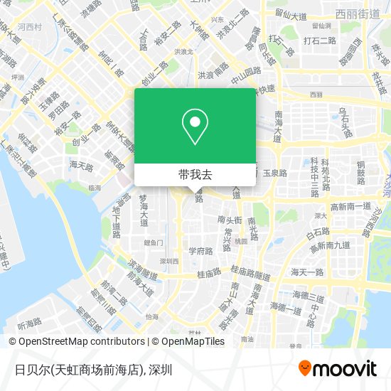 日贝尔(天虹商场前海店)地图