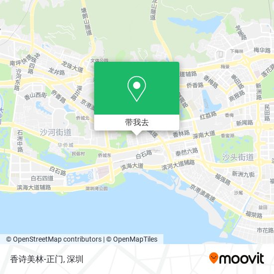 香诗美林-正门地图