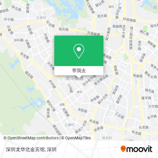 深圳龙华北金宾馆地图