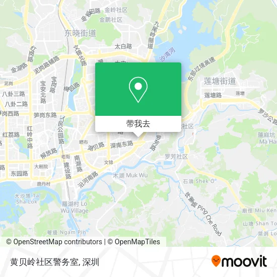 黄贝岭社区警务室地图