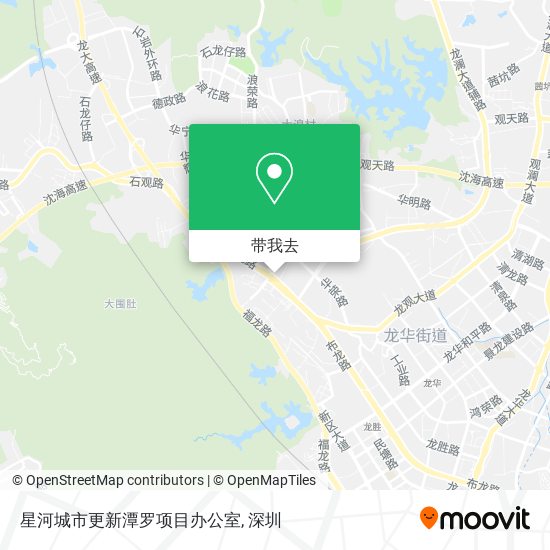 星河城市更新潭罗项目办公室地图