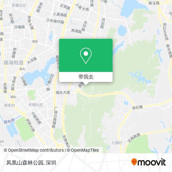凤凰山森林公园地图