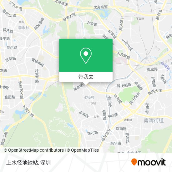上水径地铁站地图