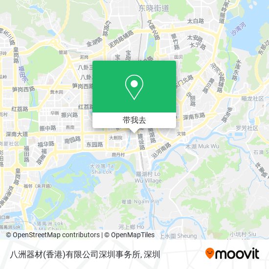 八洲器材(香港)有限公司深圳事务所地图