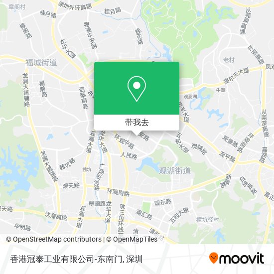 香港冠泰工业有限公司-东南门地图