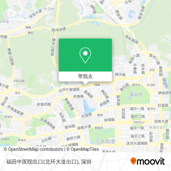 福田中医院出口(北环大道出口)地图