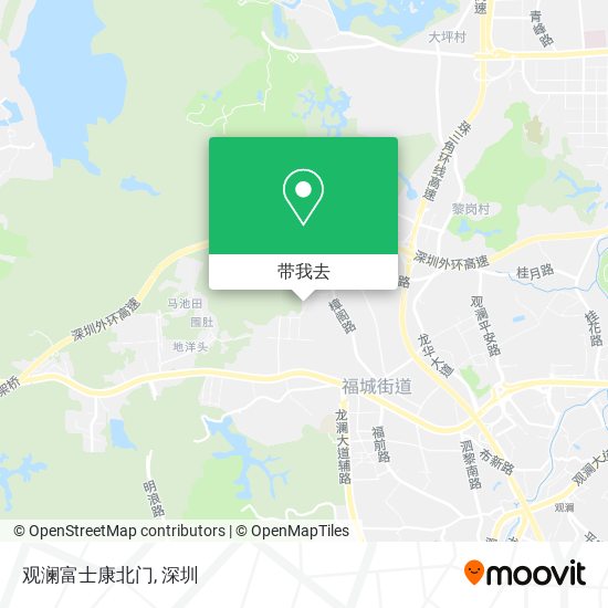 观澜富士康北门地图