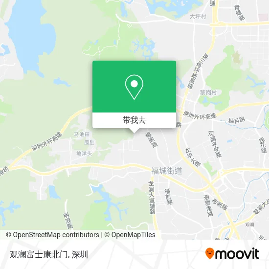 观澜富士康北门地图