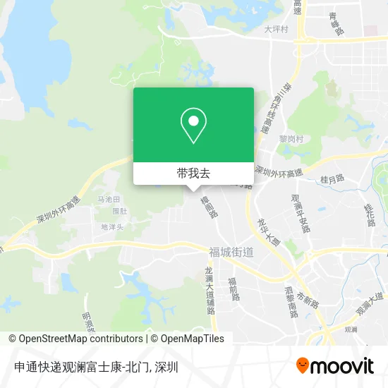 申通快递观澜富士康-北门地图