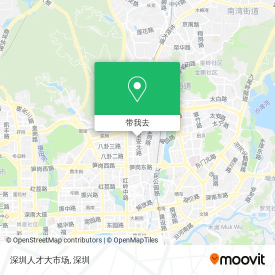 深圳人才大市场地图