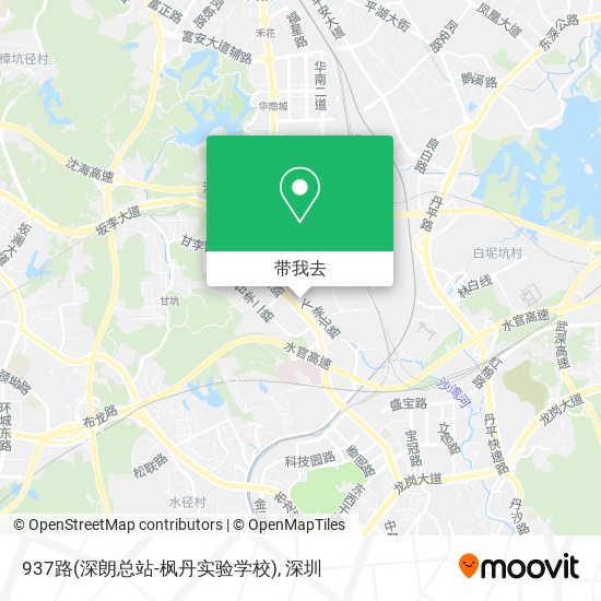 937路(深朗总站-枫丹实验学校)地图