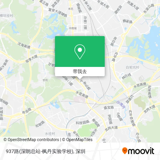 937路(深朗总站-枫丹实验学校)地图