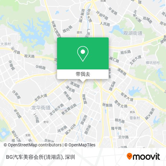 BG汽车美容会所(清湖店)地图