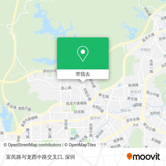 富民路与龙西中路交叉口地图
