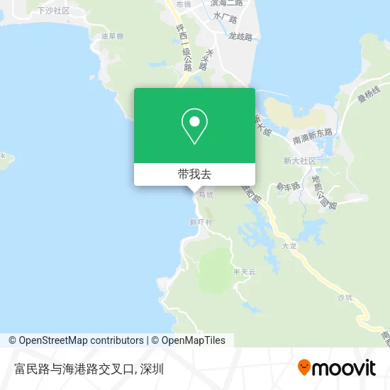 富民路与海港路交叉口地图