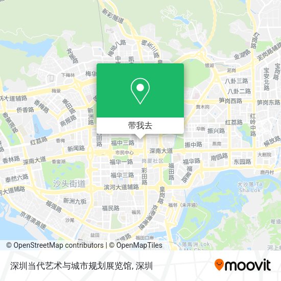 深圳当代艺术与城市规划展览馆地图