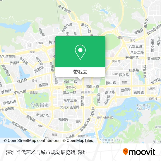 深圳当代艺术与城市规划展览馆地图