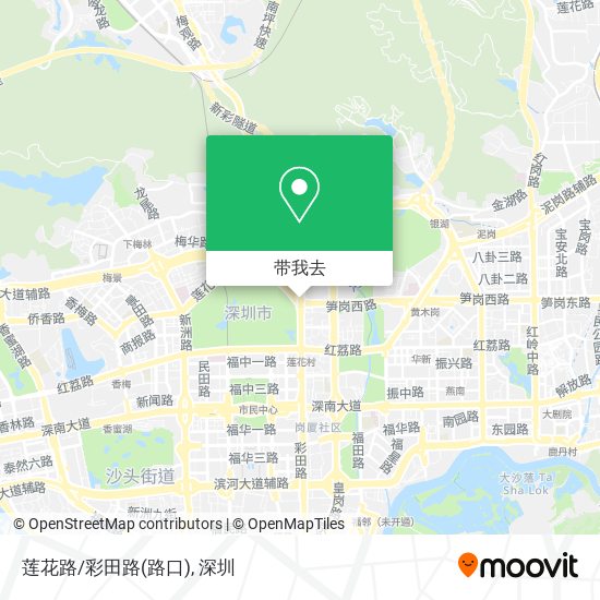莲花路/彩田路(路口)地图