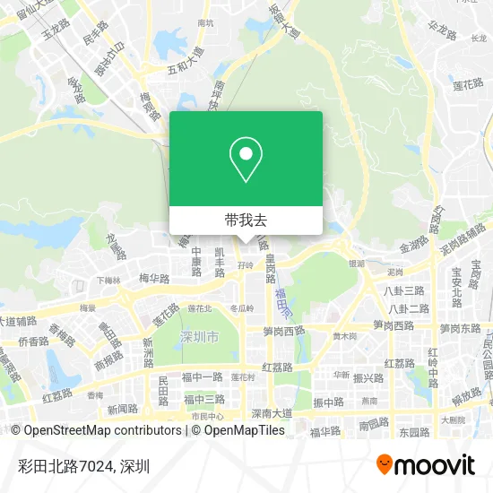 彩田北路7024地图