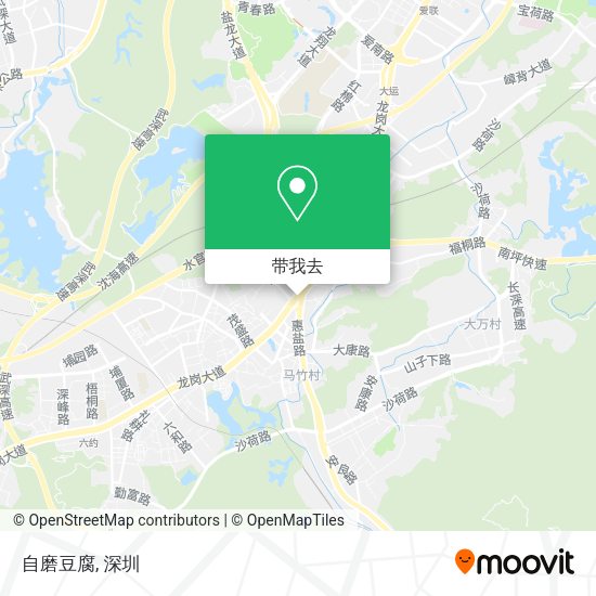 自磨豆腐地图