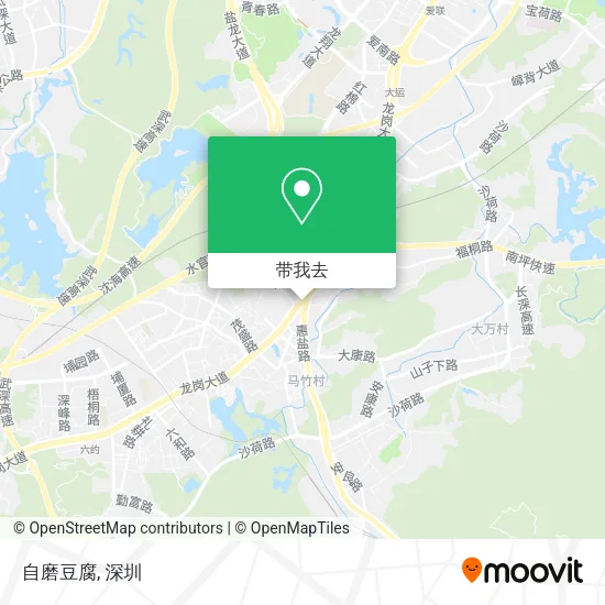 自磨豆腐地图