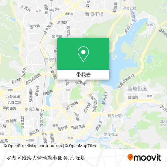 罗湖区残疾人劳动就业服务所地图