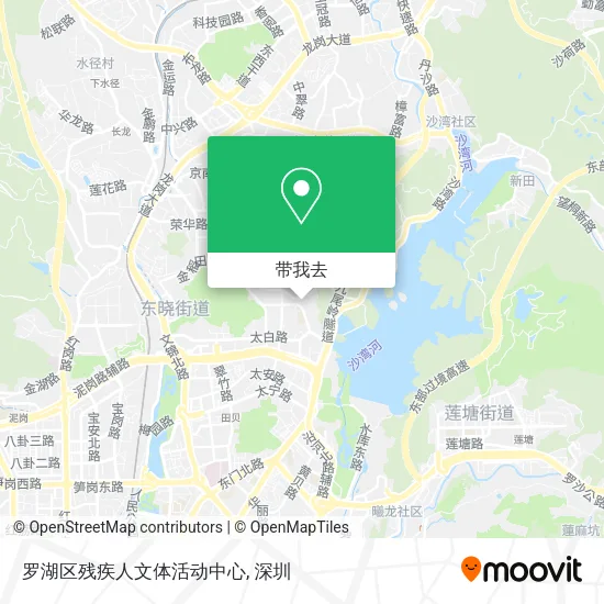 罗湖区残疾人文体活动中心地图
