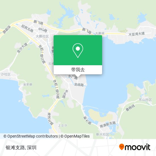 银滩支路地图