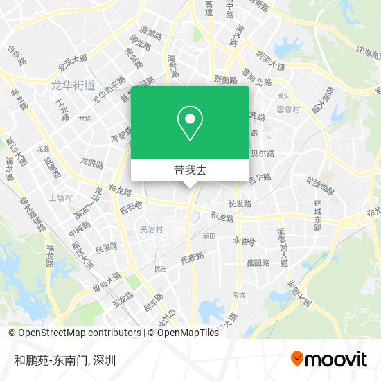 和鹏苑-东南门地图