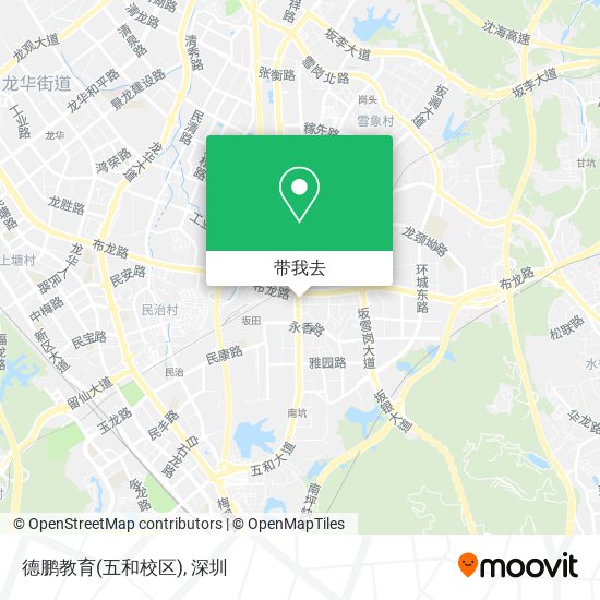 德鹏教育(五和校区)地图