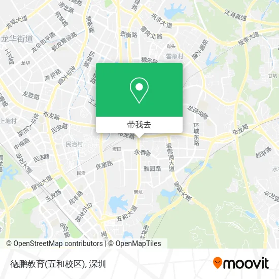 德鹏教育(五和校区)地图