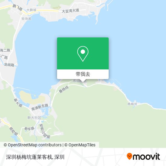 深圳杨梅坑蓬莱客栈地图