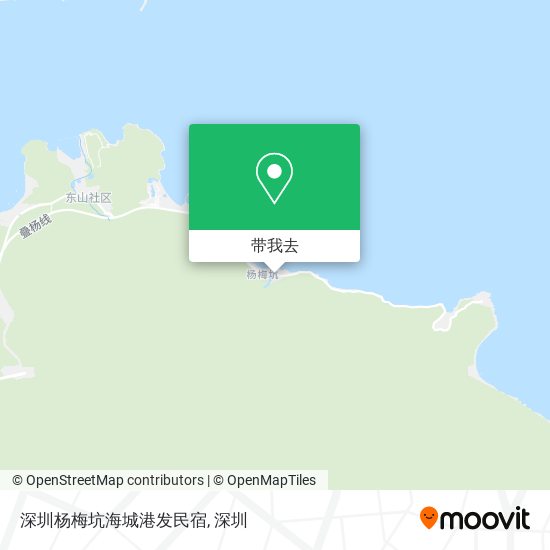深圳杨梅坑海城港发民宿地图