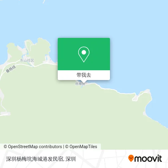 深圳杨梅坑海城港发民宿地图