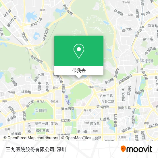 三九医院股份有限公司地图