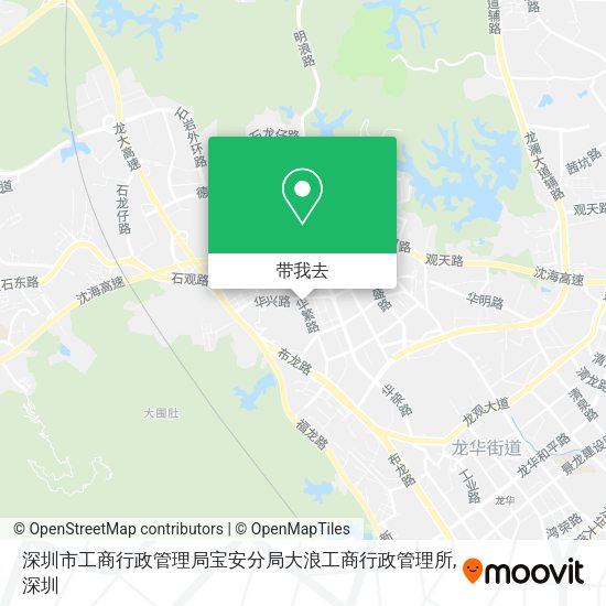 深圳市工商行政管理局宝安分局大浪工商行政管理所地图