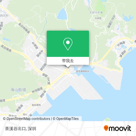 茶溪谷出口地图