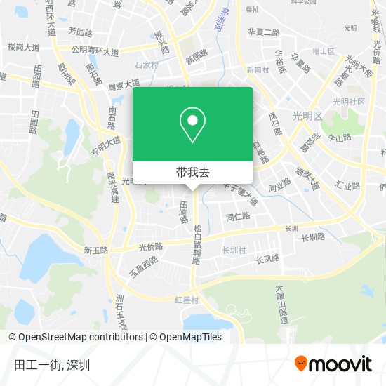 田工一街地图