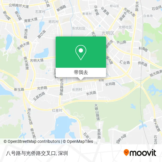 八号路与光侨路交叉口地图