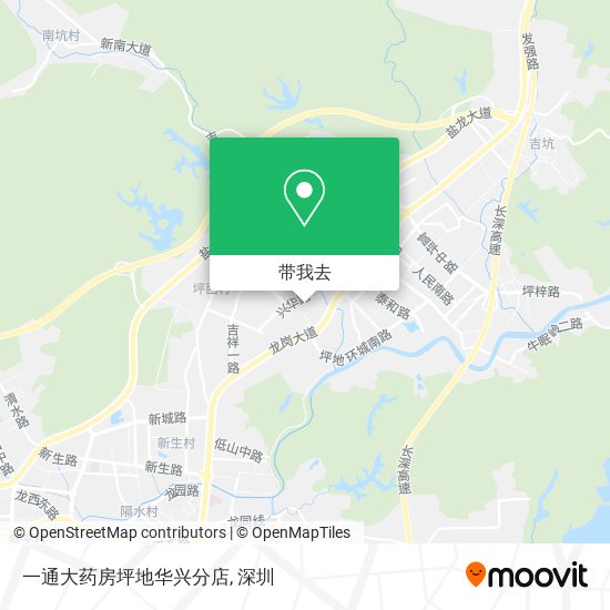 一通大药房坪地华兴分店地图
