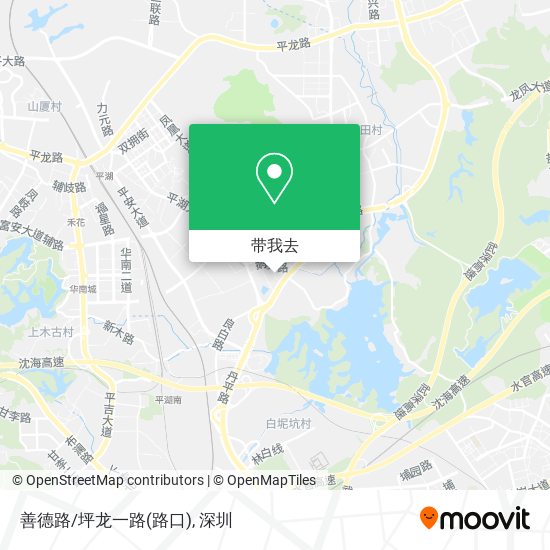 善德路/坪龙一路(路口)地图
