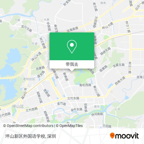坪山新区外国语学校地图