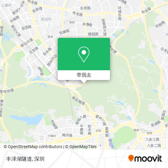 丰泽湖隧道地图