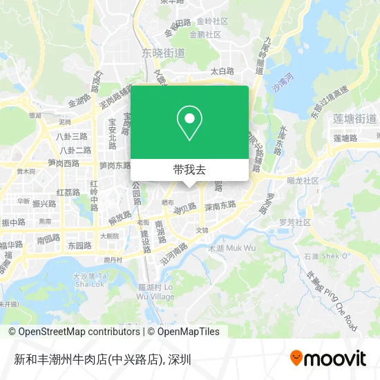 新和丰潮州牛肉店(中兴路店)地图