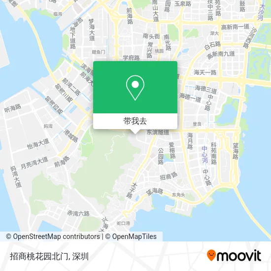 招商桃花园北门地图
